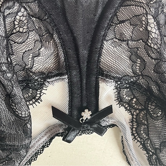 2 for $48 NWT! 42D Wacoal 855186 Full Figure Underwire Black Chantilly Lace - Picture 7 of 11